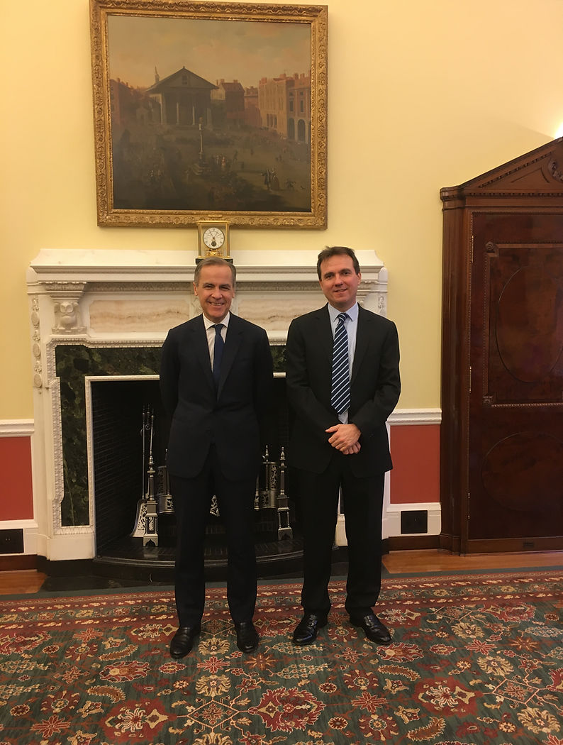 Mark Lewis with Mark Carney